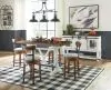 Ashley Furniture D546/13/424(4)/60 Ashley Furniture D546/13/424(4)/60 Valebeck - 6 Pc. - Counter Table, 4 Counter Barstools, Server - White
