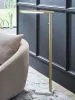 Ashley Furniture L206121 Santiford - Metal Floor Lamp - Gold Finish / White