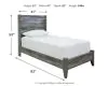 Ashley Furniture B221B20 Ashley Furniture B221B20 Baystorm - Twin Panel Bed - Gray