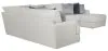 Jackson Furniture Industries 2470/30/72/75-21 Jackson Furniture Industries 2470/30/72/75-21 Polaris - 3 Piece Sectional With Comfort Coil Seating And 9 Included Accent Pillows (Left Side Facing Chaise) - Sugar