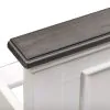 Liberty Furniture 417-YBR-FPB Allyson Park - Full Panel Bed - Wirebrushed White / Charcoal