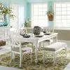 Liberty Furniture 607-CD-6RTS Liberty Furniture 607-CD-6RTS Summer House - 6 Piece Rectangular Table Set - Oyster White