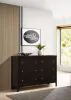 CoasterEveryday 202093 Carlton - 6-Drawer Dresser - Cappuccino