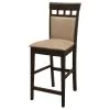 CoasterEveryday 100219 Gabriel - Closed Back Counter Chair (Set of 2) - Cappuccino