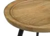 CoasterEssence 736107 Zoe - Round Mango Wood Side End Table - Natural