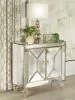CoasterEssence 951854 Lupin - 2-Door Mirrored Storage Accent Cabinet - Champagne