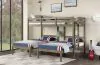 Furniture of America FOA-BK659GY-BED Hortense - Triple Twin Bunk Bed - W. Gray
