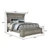 Pulaski Furniture P091-BR-K2 Pulaski Furniture P091-BR-K2 Madison Ridge - Queen Panel Bed With Blanket Chest Footboard - Light Oak