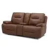 Liberty Furniture 7008SD-23P Cameron - Loveseat With Console P3 & ZG - Dakota Saddle