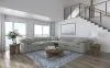 Coaster Fine Furniture 551754-SETB Raleigh - 5 Piece Boucle Upholstered Modular Sectional - Gray