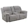 Coaster Fine Furniture 602552 Gilson - Chenille Upholstered Reclining Loveseat - Gray