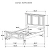 CoasterEssence 201321KWN Sandy Beach - California King Wood Panel Bed - Black