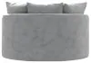 Jackson Furniture Industries 71009-1400/28 Jackson Furniture Industries 71009-1400/28 Matty - Round Accent Cuddle Chaise - Pewter