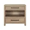 Liberty Furniture 780-BR62 Proximity Place - Bedside Chest With Charging Station - Barley Buff