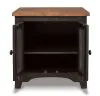 Ashley Furniture T468-3 Valebeck - Rectangular End Table - Black / Brown