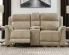Ashley Furniture 5930218 Ashley Furniture 5930218 Next-Gen Durapella - Power Reclining Loveseat With Console/Headrest - Sand