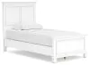 Ashley Furniture B680/31/36/46/52/53/86 Fortman - 6 Pc. - Dresser, Mirror, Chest, Twin Panel Bed - White