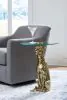 Ashley Furniture A4000605 Vallain - Accent Table - Antique Gold Finish