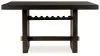 Ashley Furniture D984/32/124(3) Ashley Furniture D984/32/124(3) Burkhaus - 7 Pc. - Rectangular Counter Table, 6 Barstools - Dark Brown