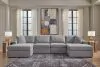 Ashley Furniture 92104S19 Ashley Furniture 92104S19 Modmax - 4-Piece Sectional With Laf And Raf Corner Chaises - Granite