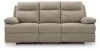 Ashley Furniture PC9140589 Side-Swipe - Reclining Sofa With Drop Down Table - Mocha