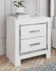 Ashley Furniture B2640/31/36/65/54/96/92(2) Ashley Furniture B2640/31/36/65/54/96/92(2) Altyra - 7 Pc. - Dresser, Mirror, Queen Panel Bookcase Bed, 2 Nightstands - White