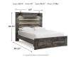 Ashley Furniture B211B29 Ashley Furniture B211B29 Drystan - Queen Panel Bed With 2 Storage Drawers - Brown / Beige