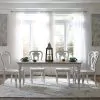 Liberty Furniture 244-DR-O5RLS Liberty Furniture 244-DR-O5RLS Magnolia Manor - 5 Piece Rectangular Table Set (Shaped Back Chairs) - Antique White
