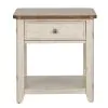 Liberty Furniture 652-OT1020 Farmhouse Reimagined - End Table With Basket - Antique White / Chestnut Tops