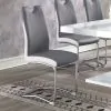 CoasterEssence 193812 Brooklyn - Upholstered Dining Side Chair (Set of 4) - Gray