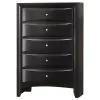 CoasterEssence 202701KW-S5 Briana - 5 Piece California King Bedroom Set - Black