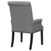 CoasterEssence 115163 Alana - Fabric Upholstered Dining Arm Chair - Gray