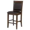 CoasterEssence 115209 Dewey - Upholstered Counter Chair (Set of 2) - Walnut