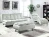 CoasterEssence 300291 Dilleston - Upholstered Tufted Convertible Sofa Bed - White