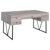 CoasterEveryday 801999 Analiese - 4-Drawer Writing Desk - Gray Driftwood