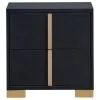 Coaster Fine Furniture 222831KE-S4 Marceline - 4 Piece Eastern King Bedroom Set - Black