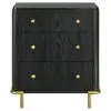 Coaster Fine Furniture 224332 Arini - 3-Drawer Nightstand - Black