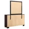 CoasterEveryday 204393M Kauffman - 6-Drawer Dresser With Mirror - Dark Cocoa