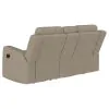Coaster Fine Furniture 610282 Brentwood - Upholstered Motion Reclining Loveseat - Taupe