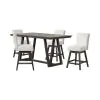 New Classic 45-4125S-DW4C New Classic 45-4125S-DW4C High Line - Counter Table & 4 Swivel Counter Chairs - White