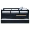 Coaster Fine Furniture 401980T Carlsbad - Wood Twin Captains Bed With Trundle - Navy Blue