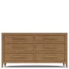 Riverside Furniture 51860 Halbrooke - Six Drawer Dresser - Light Brown