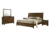 New Classic 00-B0182-25N New Classic 00-B0182-25N Ballard - 6/0 Western King 5 Piece Bedroom Set (Bed, Dresser, Mirror, 2 Nightstands) - Brown