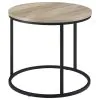 Coaster Fine Furniture 736047 Lainey - Round Occasional Side End Table - Distressed Pine
