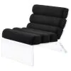 Coaster Fine Furniture 903162 Serreta - Boucle Upholstered Armless Acrylic Chair - Black