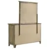 Coaster Fine Furniture 207533M Hazlewood - 6-Drawer Bedroom Dresser With Mirror - Vineyard Oak