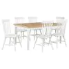 Coaster Fine Furniture 122501-S7W Andrews - 7 Piece Rectangular Dining Set - White And Light Ash