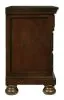 Ashley Furniture B697-92 Porter - Two Drawer Night Stand - Dark Brown
