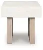 Ashley Furniture T622-2 Ashley Furniture T622-2 Jorlaina - Square End Table With Faux Cement Top - Light Grayish Brown