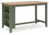 Ashley Furniture D401-13 Ashley Furniture D401-13 Gesthaven - Rectangular Dining Room Counter Table - Natural / Green